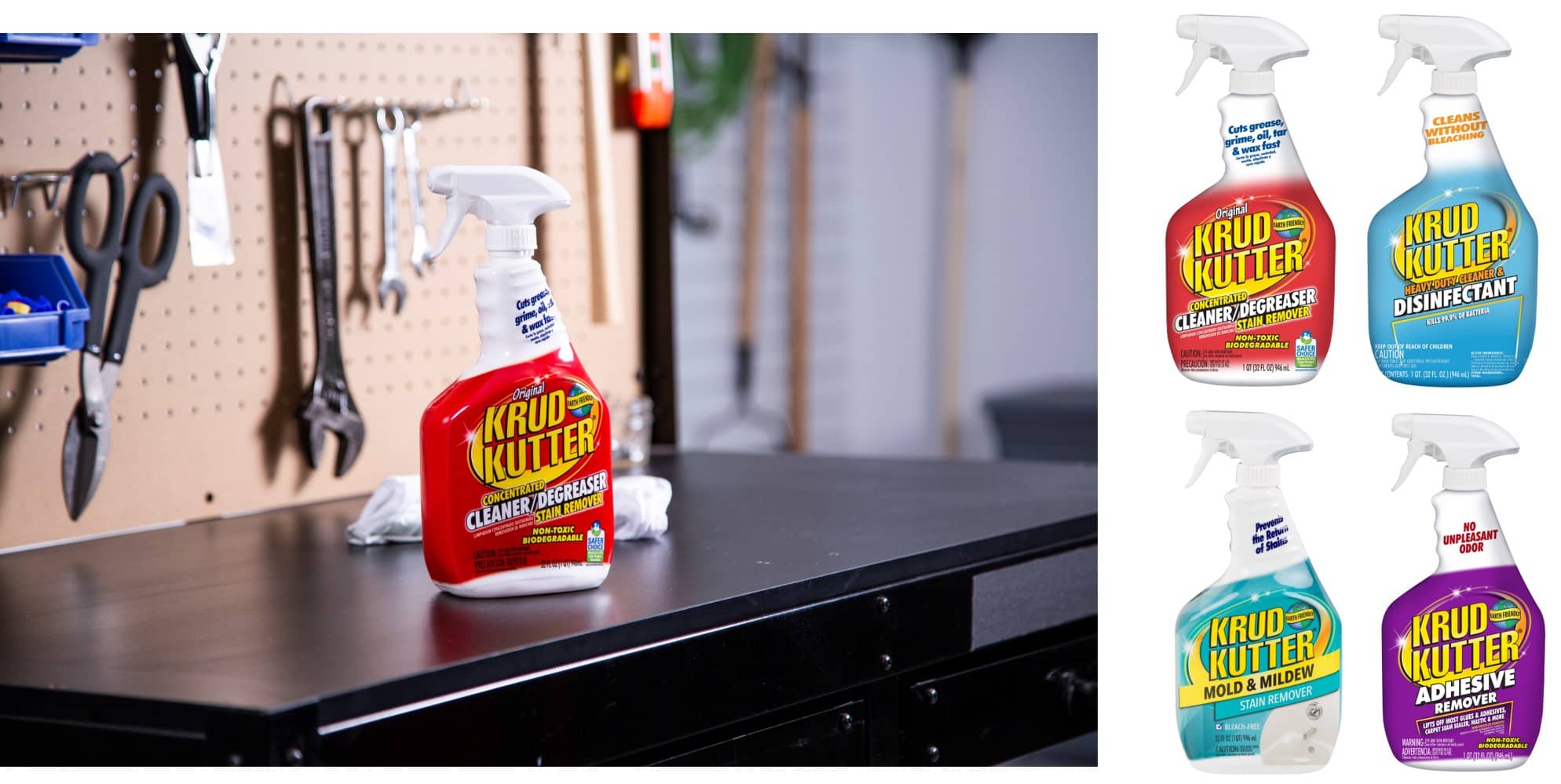 Limpia y remueve las manchas más difíciles con Krud Kutter®