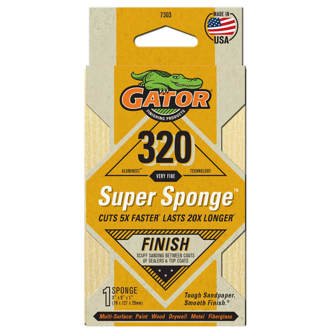 Gator Super Esponja Premium de óxido de aluminio de grano 320