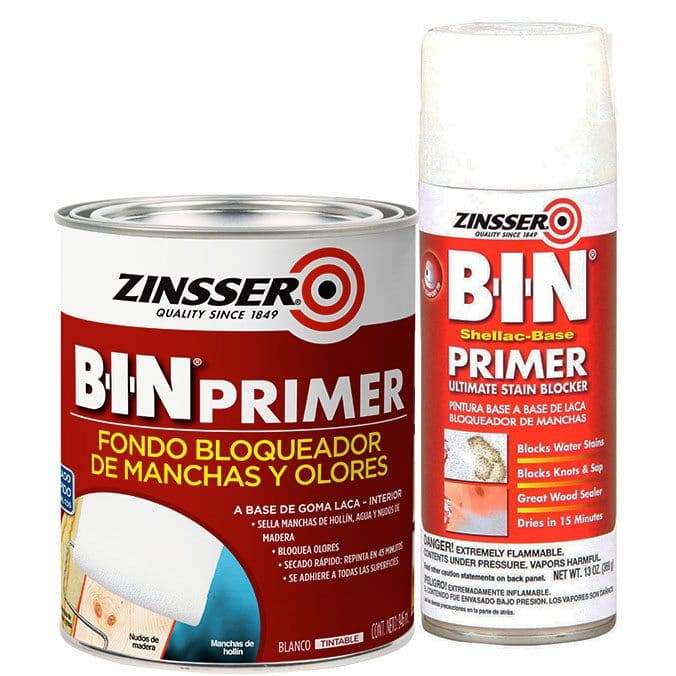 Zinsser B-I-N Primer - Fondo Bloqueador de Manchas y Olores