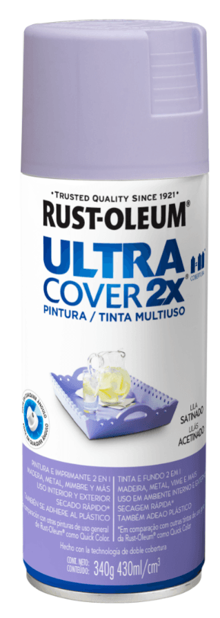 Ultra Cover 2X Pintura Multiuso en Aerosol Acabado Satinado
