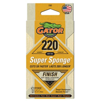 Gator Super Esponja Premium de óxido de aluminio de grano 220