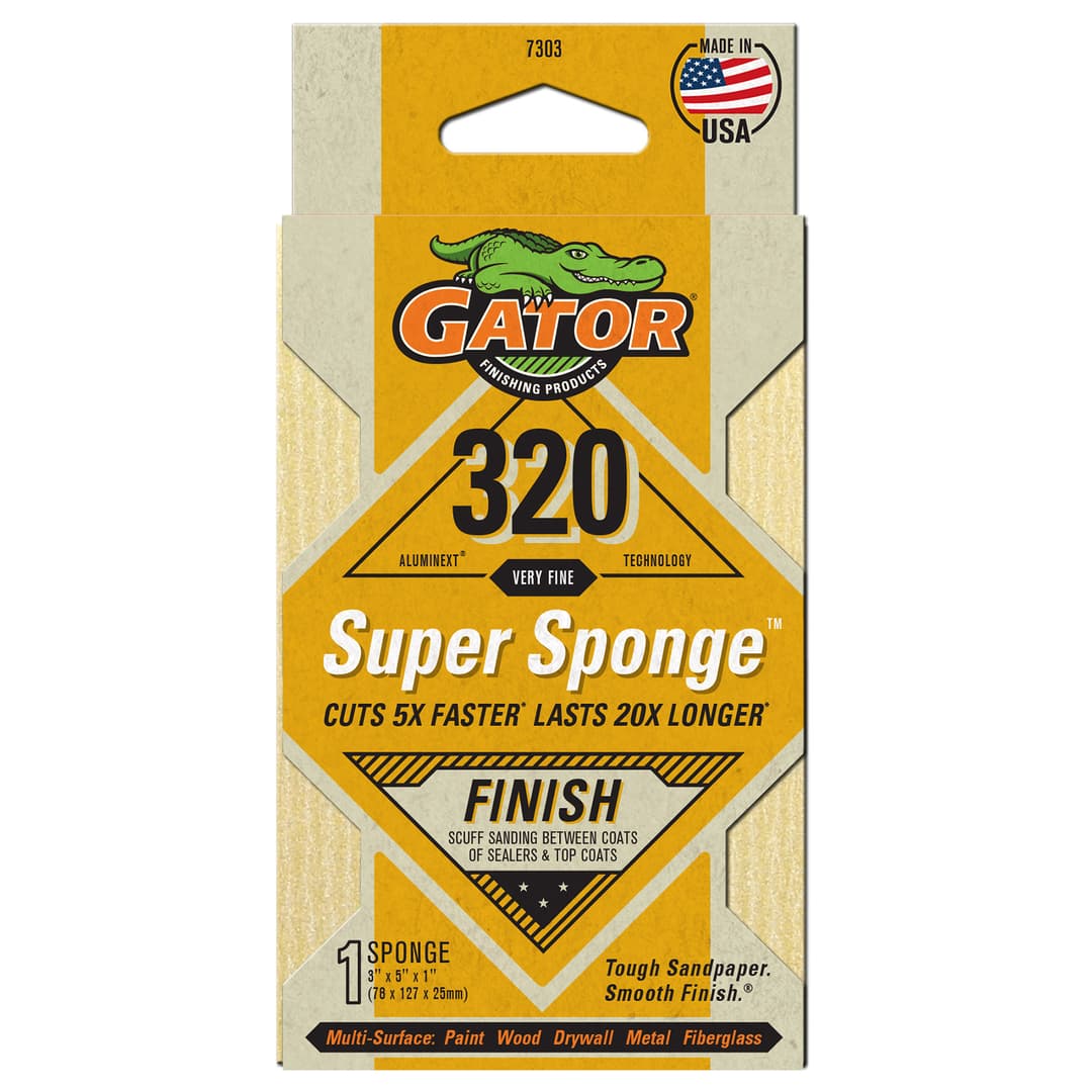Gator Super Esponja Premium de óxido de aluminio de grano 320