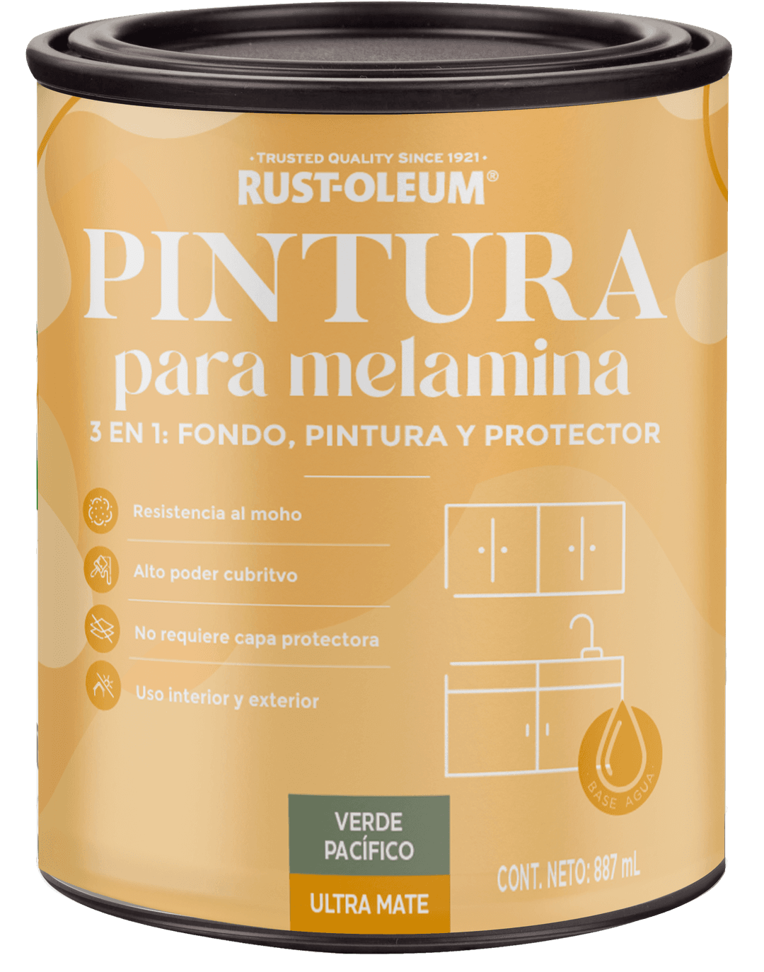 Pintura para Melamina al agua Ultra Mate