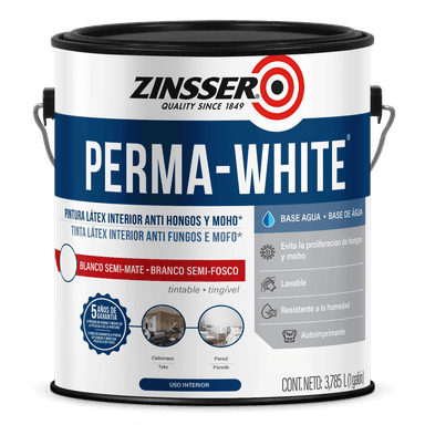 Zinsser Perma-White - Esmalte al Agua de Interior