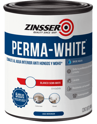Zinsser Perma-White - Esmalte al Agua de Interior