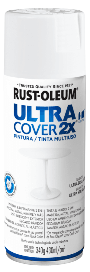 Ultra Cover 2X Pintura Multiuso en Aerosol Acabado Ultra Brillante