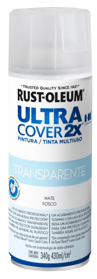 Ultra Cover 2X Pintura Multiuso en Aerosol Protección Transparente