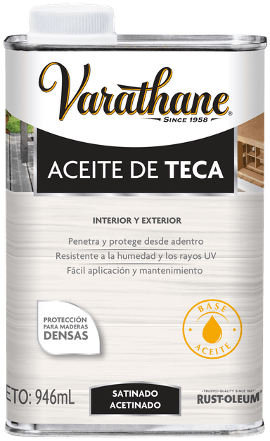 Aceite de teca para madera interior y exterior
