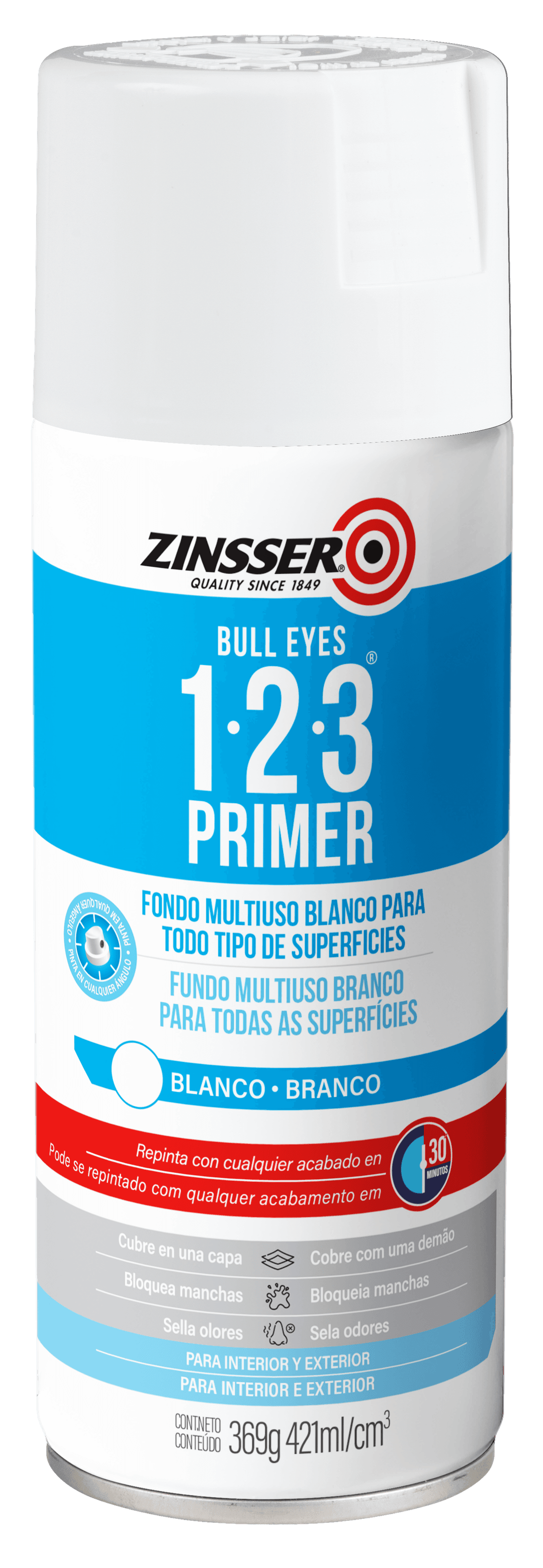 Primer en aerosol Zinsser 1-2-3