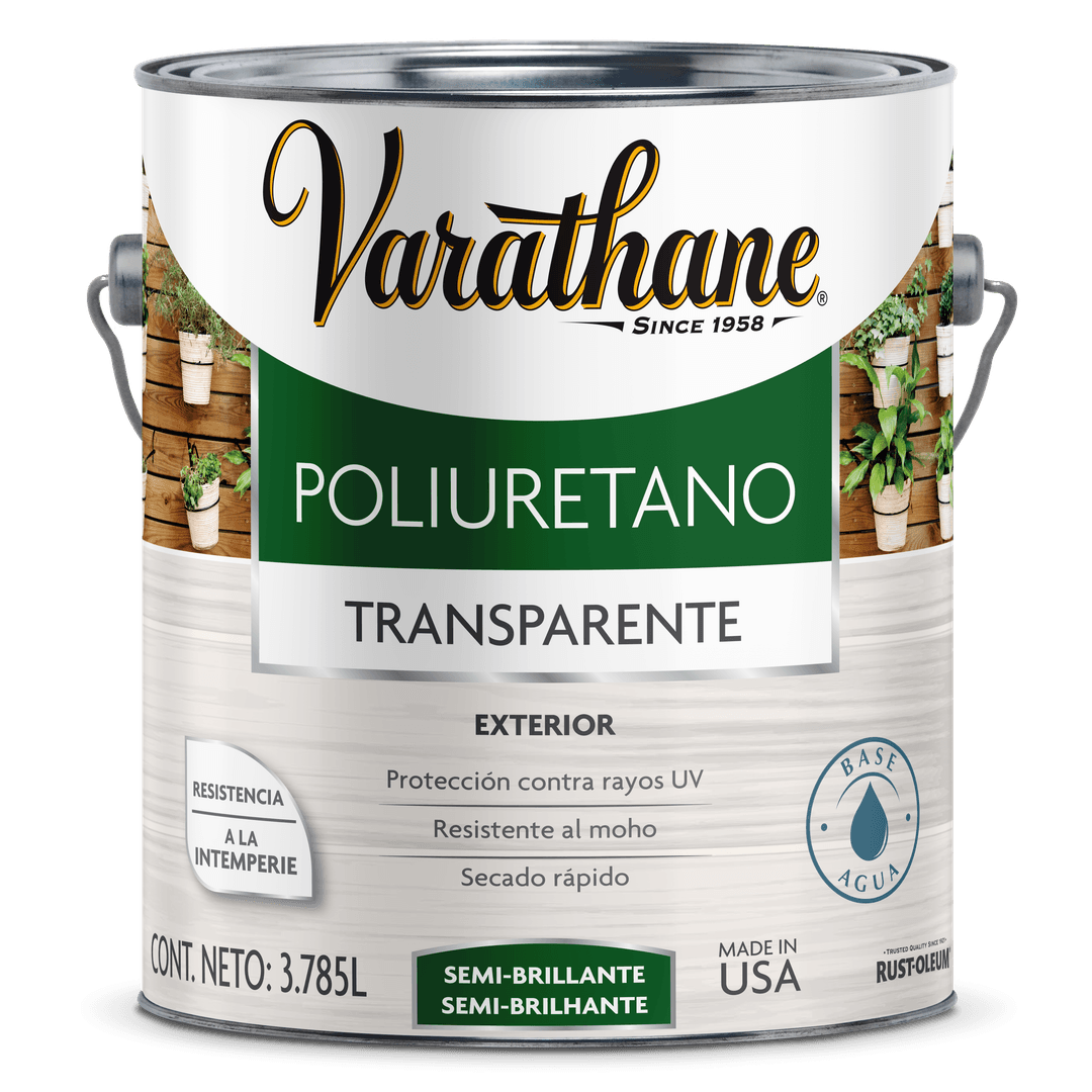 Poliuretano para madera exterior base agua