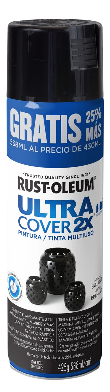 Ultra Cover 2X Tinta Multiuso em Aerossol Bonus Can